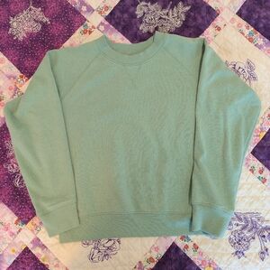 richer poorer sweatshirt sage xs